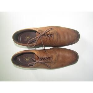 Neil M. Men’s Brown Leather Oxford Dress Shoes Size 10.5D Made in USA Comfort